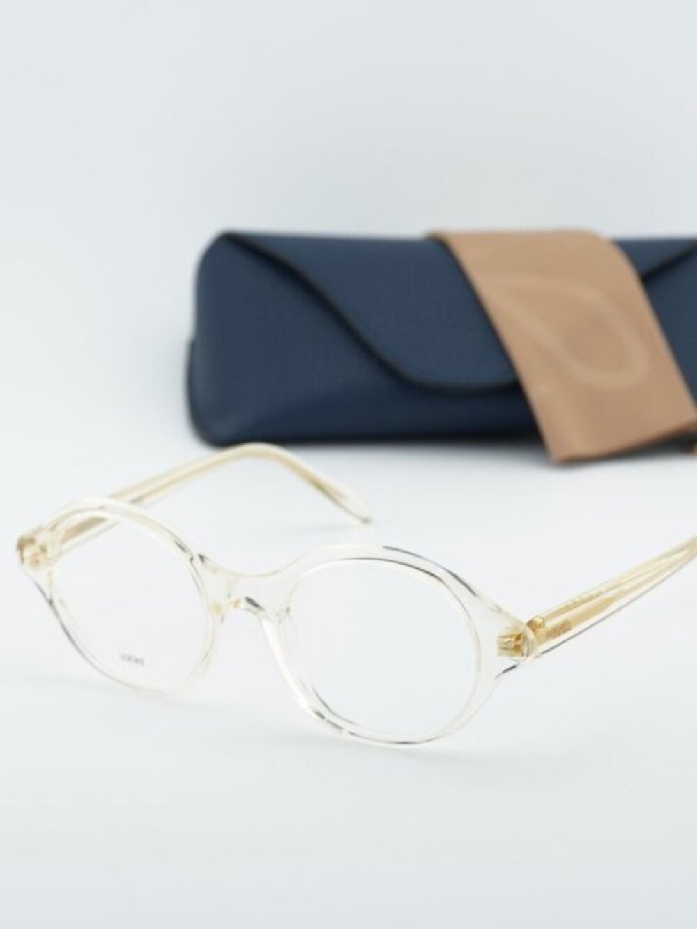 Loewe LW50098I 057 Unisex Round Eyeglasses - Transparent Yellow 50mm